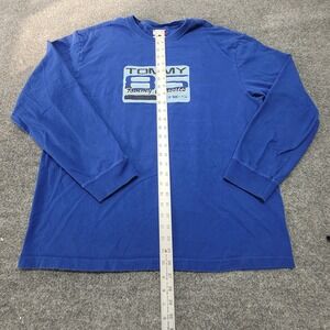 Vintage Tommy Hilfiger Shirt Mens XXL 2XL Long Sleeve Big Logo TH 85 Y2K 90s